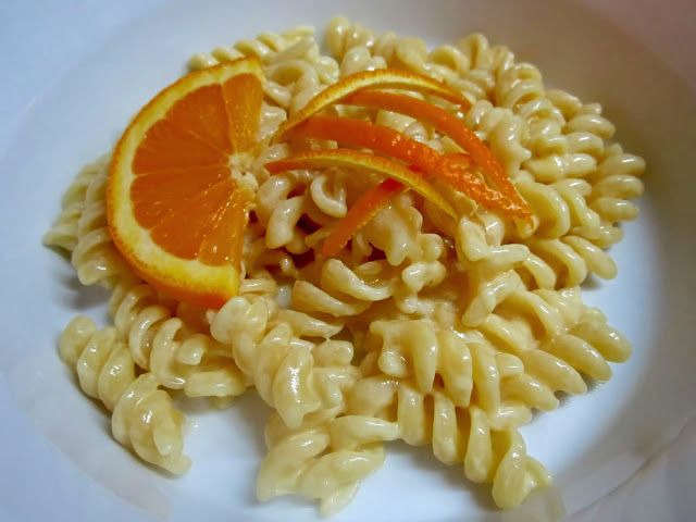 pasta arancia ricetta fusilli