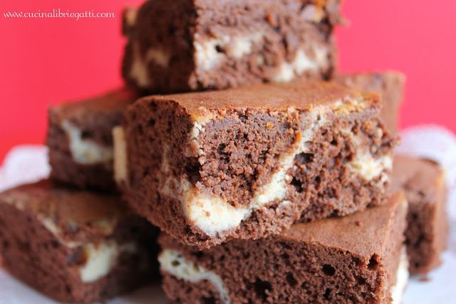 brownies cioccolato ricetta dolce ricotta torta marmorizzati