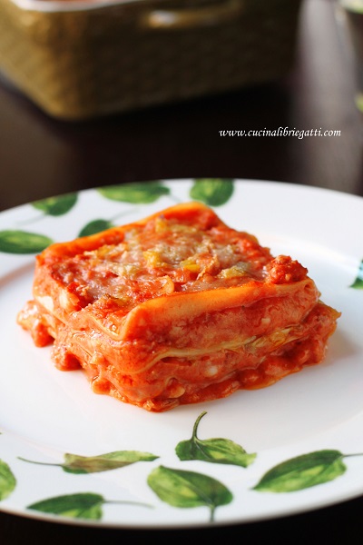lasagne con ragù di salsiccia