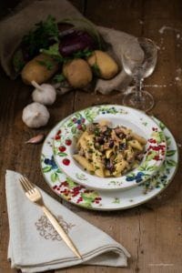 pasta melanzane e salsiccia