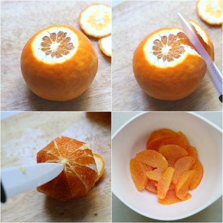 Frittelle di arancia 1 pelare a vivo le rance