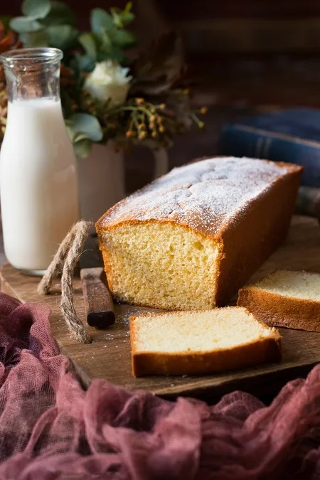 plumcake al latte caldo