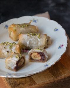involtini dolci di pasta fillo
