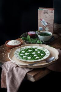 Risotto con spinaci e fonduta di parmigiano 3 risotto con spinaci