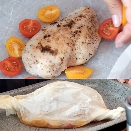 tagliata di pollo al forno