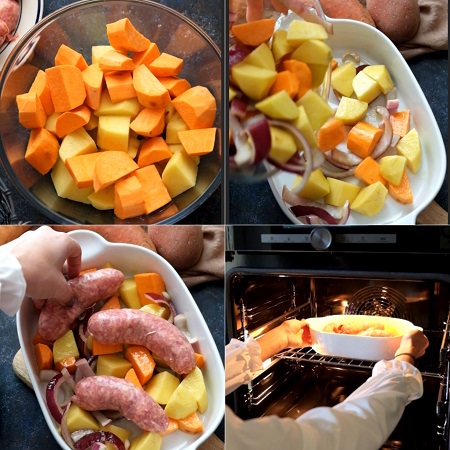 Patate e salsiccia al forno 4 come si prepara la salsiccia al forno con patate