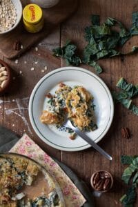 verdure gratinate con besciamella vegana