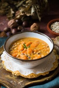 zuppa di fagioli e zucca