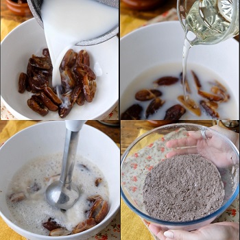 Torta datteri e cioccolato senza zucchero 4 come preparare la torta datteri e cioccolato senza zucchero