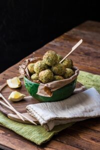 Polpette di quinoa e broccoli 3 polpette di quinoa