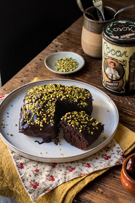 Torta datteri e cioccolato senza zucchero 6 torta datteri e cioccolato vegana