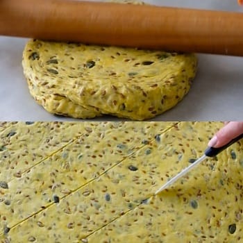 come si fanno i cracker di farro con semi