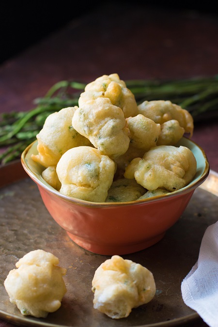 frittelle di asparagi selvatici