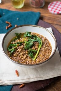 zuppa di lenticchie e broccoli