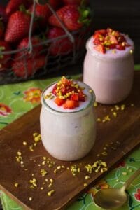 crema di ricotta e fragole