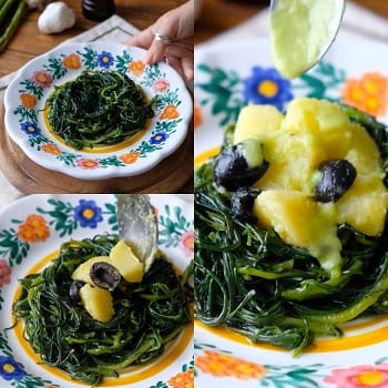 Nidi di agretti con patate e salsa agli asparagi 7 come si fanno i nidi di agretti