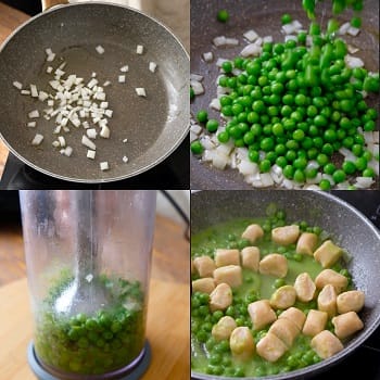 preparazione gnocchi di tofu