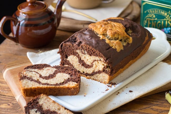 Banana bread zebrato vegano 1 banana bread zebrato vegano