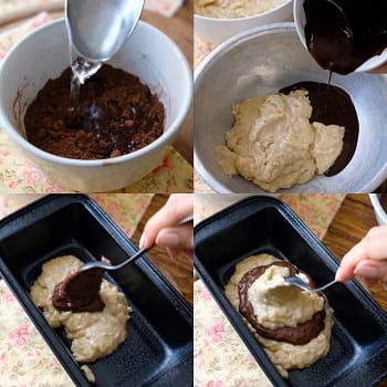 Banana bread zebrato vegano 5 come si fa il banana bread zebrato