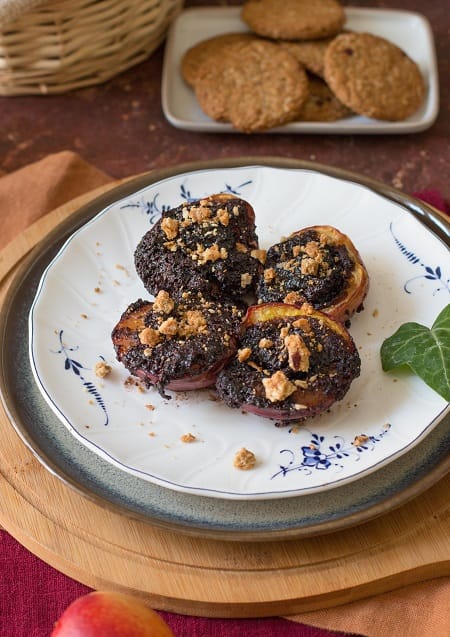 pesche al forno vegane