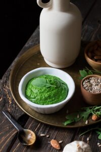 pesto di rucola semi e mandorle