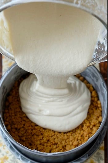preparazione cheesecake vegana