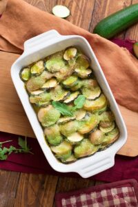 zucchine e patate al forno