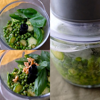 come si fa il pesto di zucchine e piselli