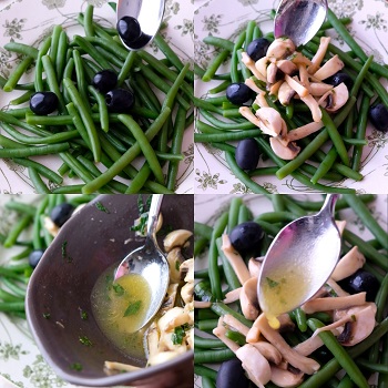come si fa insalata di fagiolini e funghi