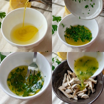 come si prepara insalata di fagiolini e funghi