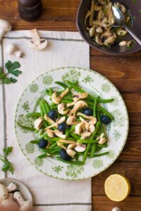 insalata di fagiolini e funghi