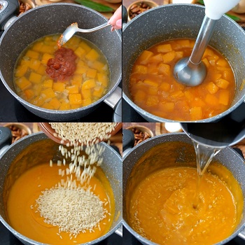 come si preparano i risoni con la zucca
